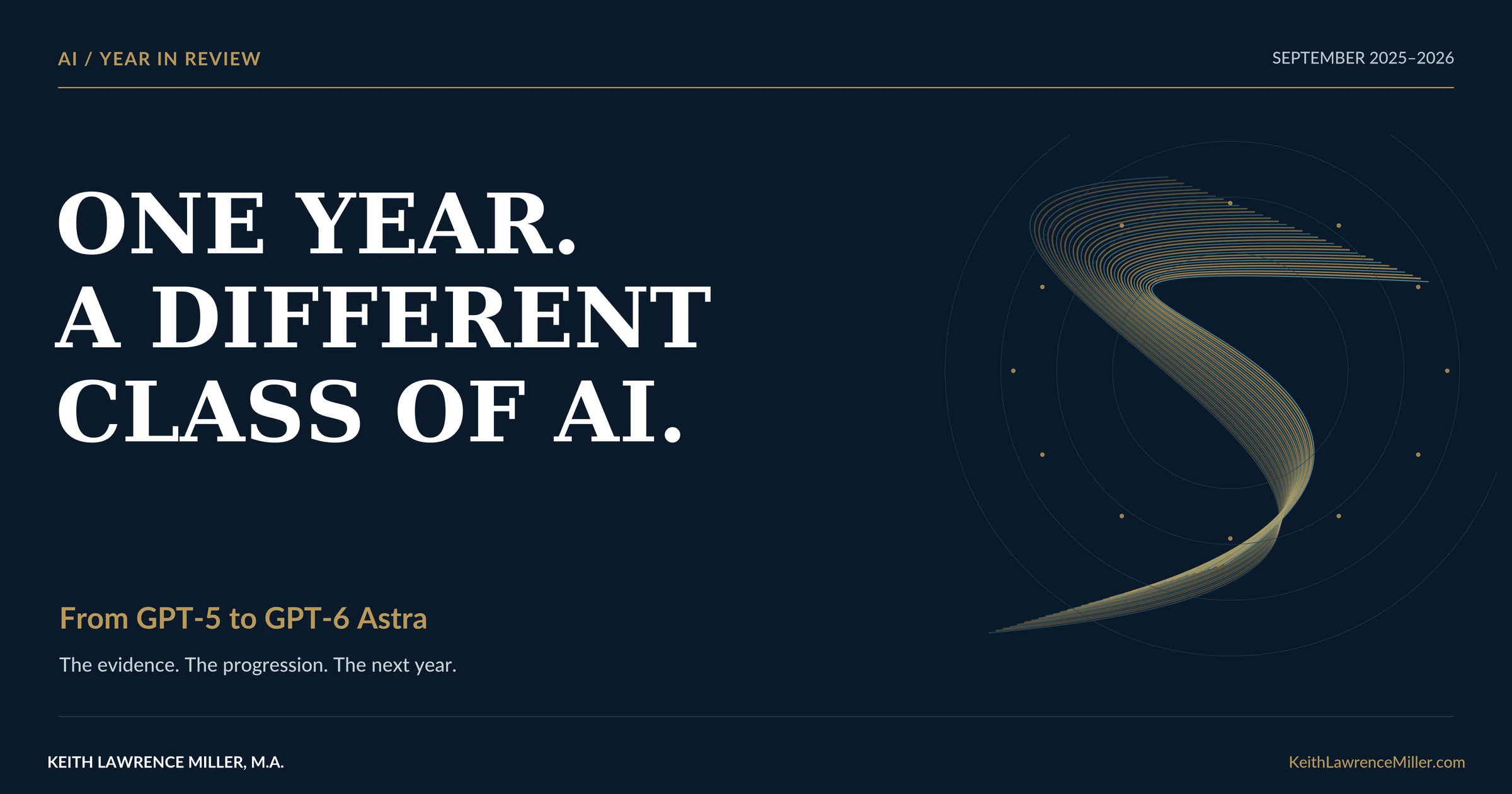 One year. A different class of AI.