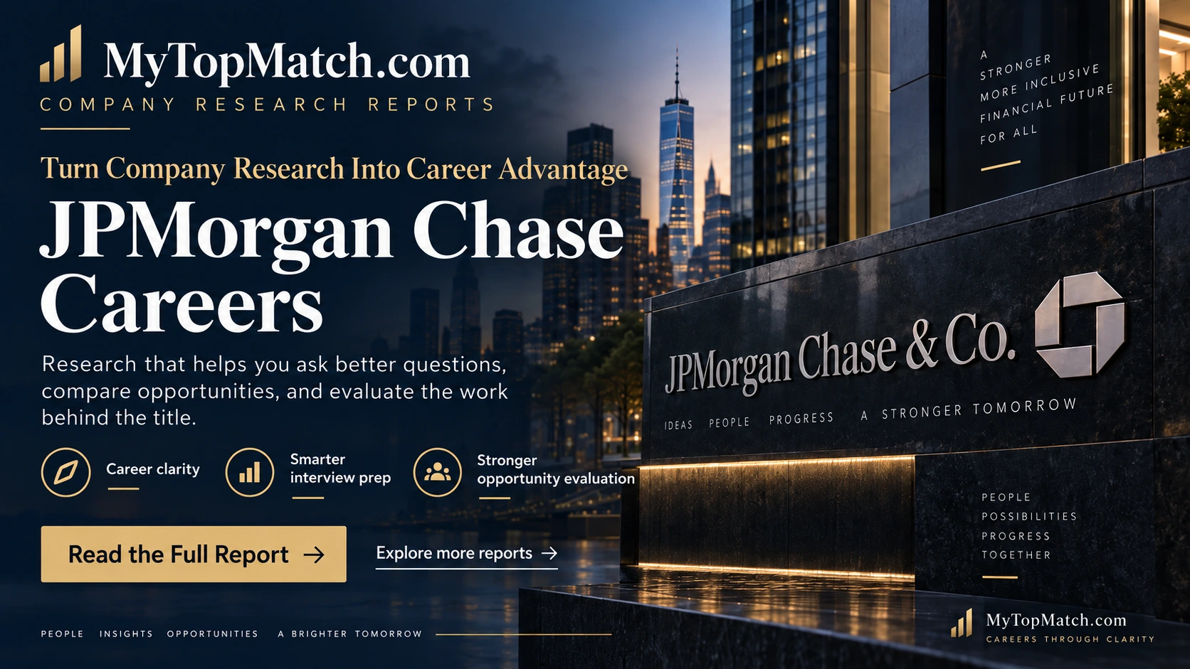 Turn company research into career advantage: JPMorgan Chase careers, questions to ask, and opportunity evaluation.
