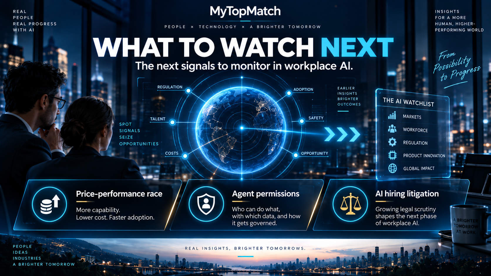 MyTopMatch: What to watch next. AI-generated editorial illustration.