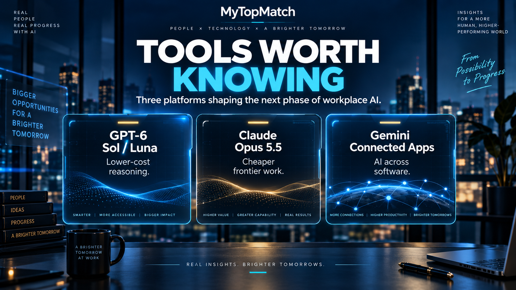 MyTopMatch: Tools worth knowing. AI-generated editorial illustration.